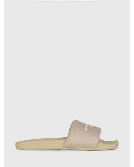 Alexander Wang White Rubber And Mesh Sliders