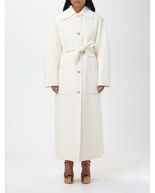Cappotto in lana di Elisabetta Franchi in White