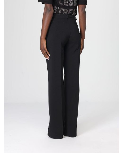 Pinko Black Eucalipto Technical Canvas Trousers