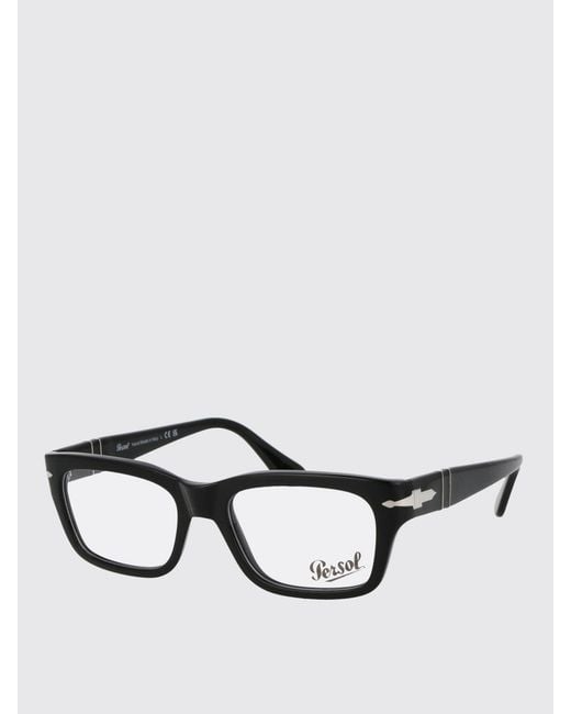Persol Black Acetate Eyeglasses for men