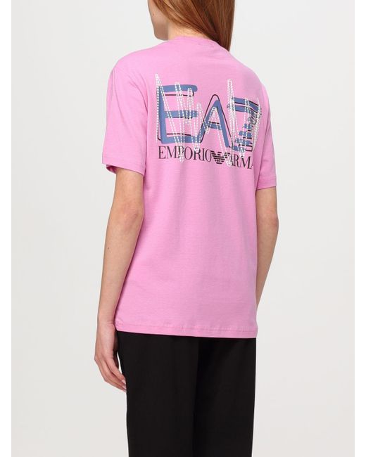 EA7 Pink T-shirt for men