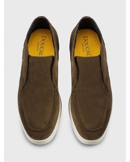 Doucal's Brown Suede Desert Boots for men