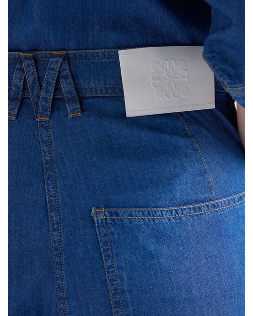 Momoní Blue MomonÌ High-Waisted Straight Leg Jeans