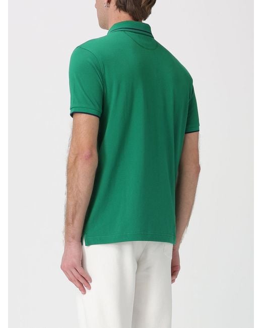 La Martina Green Cotton Polo Shirt for men