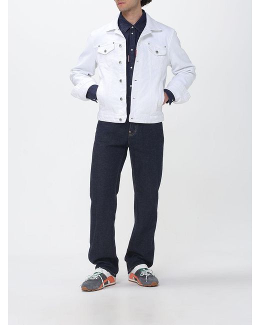 DSquared² White Denim Jacket for men