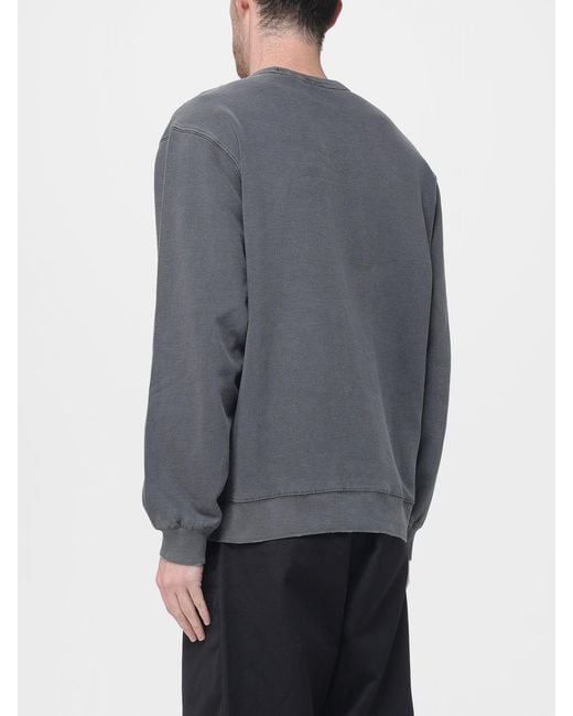Carhartt Gray Cotton Crewneck Sweatshirt for men