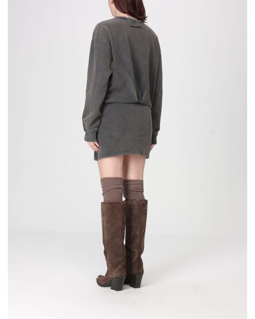 Isabel Marant Gray Cotton Wrap Dress
