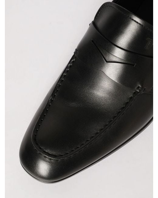 Tod's White Leather Loafers for men