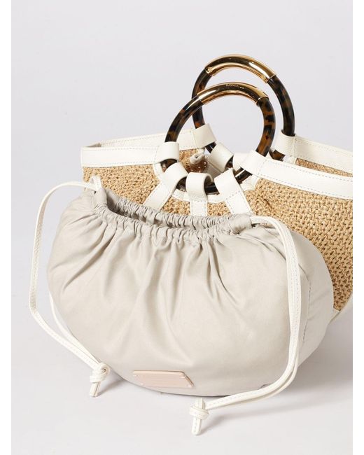 Borsa Shell Medium di Coccinelle in Natural