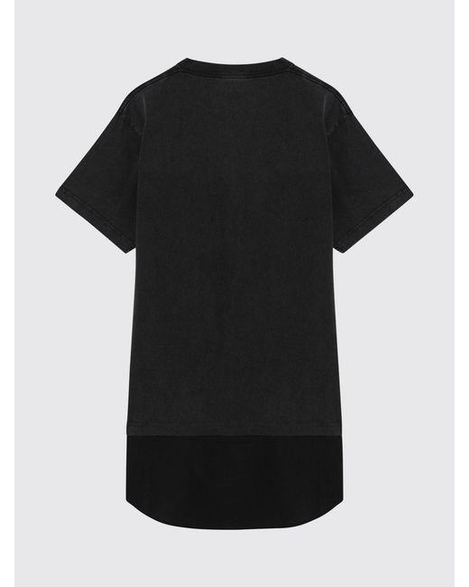 Balenciaga Black Cotton Crew Neck T-Shirt