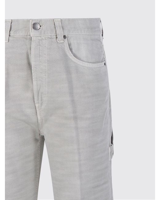 Haikure Gray Cotton Denim Palazzo Jeans