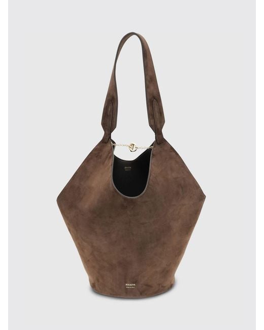 Borsa Lotus di Khaite in Brown