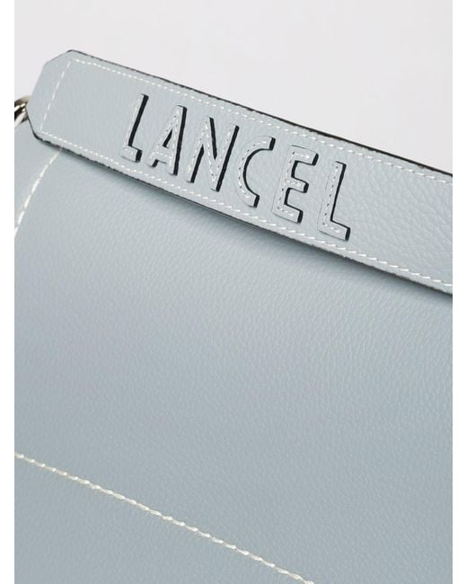 Lancel Gray Ninon Grained Leather Bag