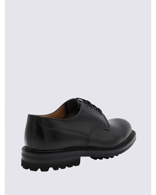 Church's Black Leather Lace-Up Shoes for men