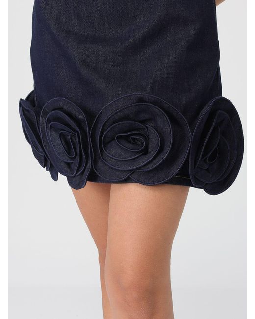 Self-Portrait Blue Denim Mini Dress