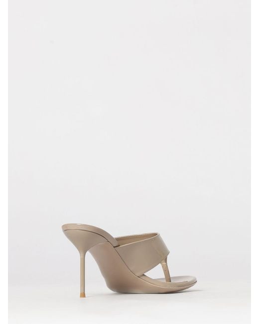 Paris Texas Natural Lidia Patent Leather Mules