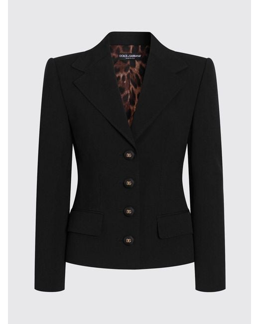 Dolce & Gabbana Blue Dolce &Amp Gabbana Single Breasted Stretch Wool Blazer