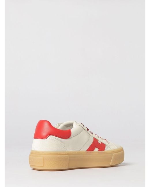 Hogan Pink Crosswind Leather Sneakers