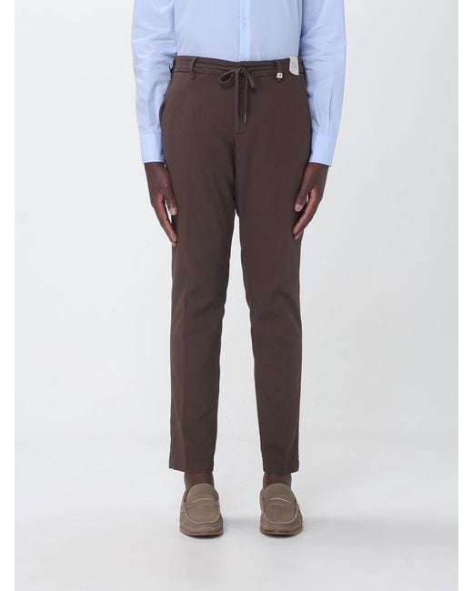 Myths Multicolor Cotton Slim Fit Trousers With Drawstring for men