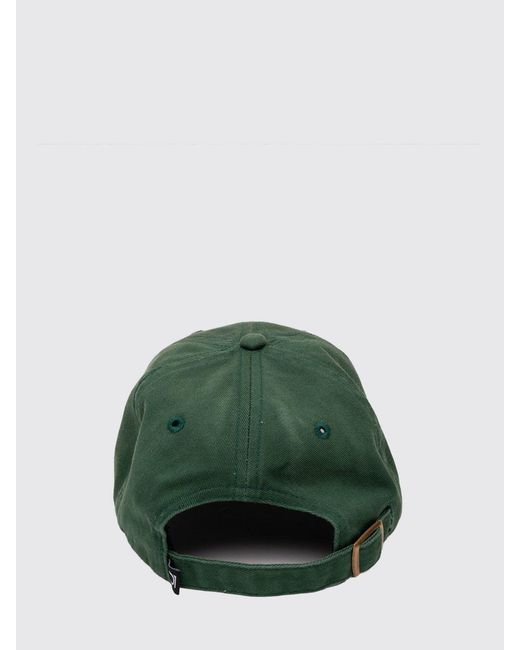 D1 Milano Green Cotton Baseball Cap With Slogan for men