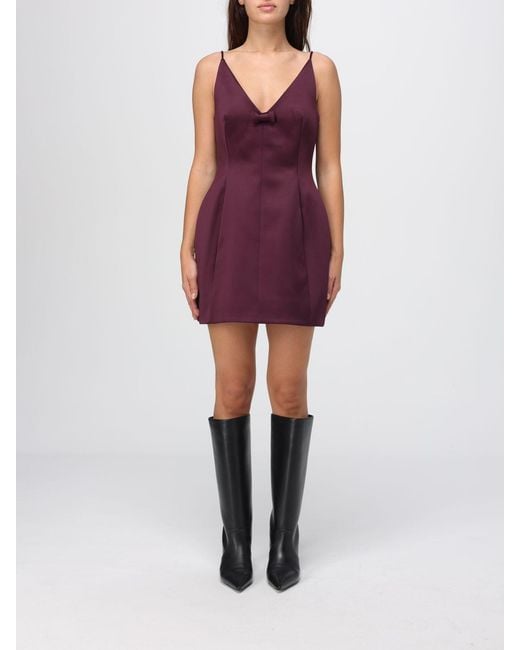 Marc Jacobs Purple Crêpe Mini Dress