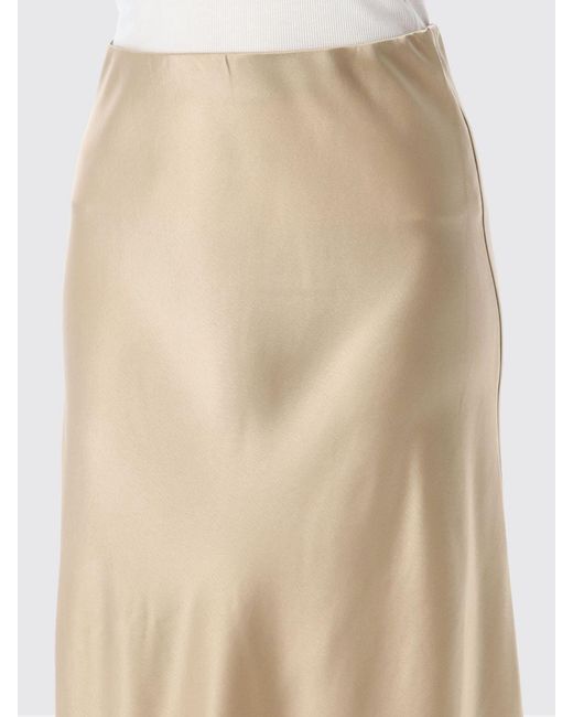 By Malene Birger Natural Satin Long Skirt