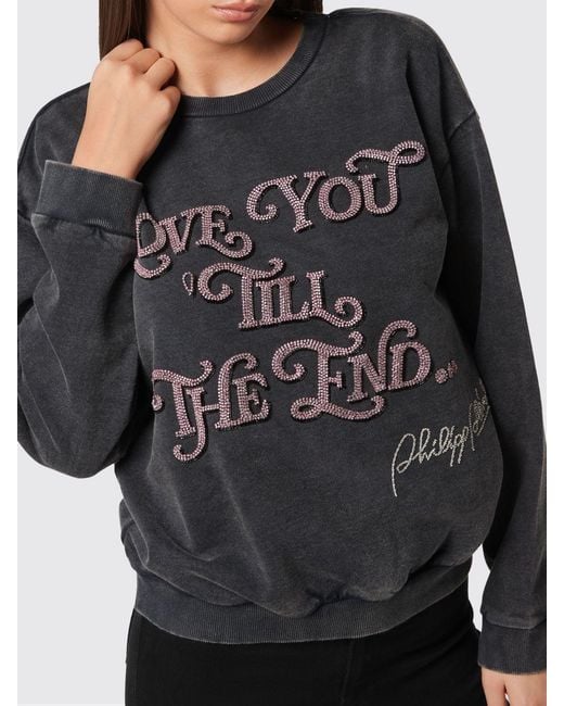 Philipp Plein Gray Sweatshirt