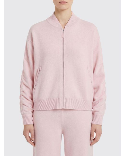 Allude Pink Knitted Sweatshirt