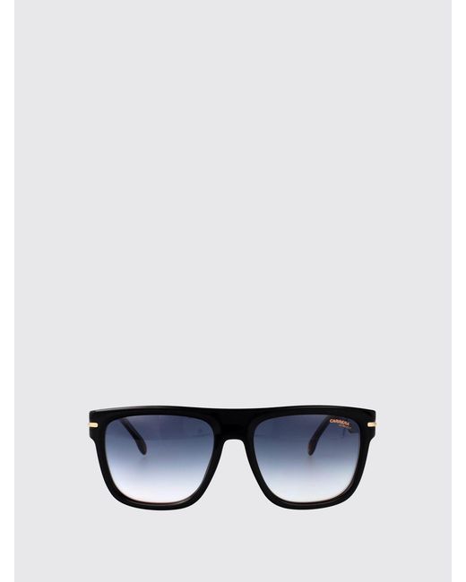 Carrera Black Acetate Aviator Sunglasses With Rectangular Design for men