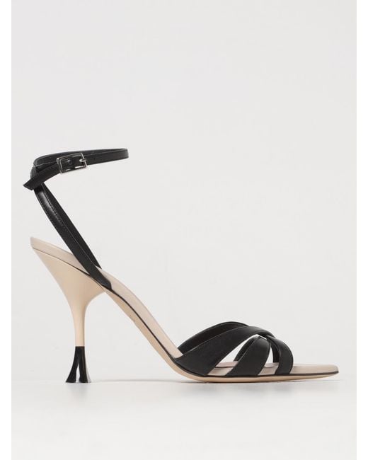 3Juin Black Heeled Sandals