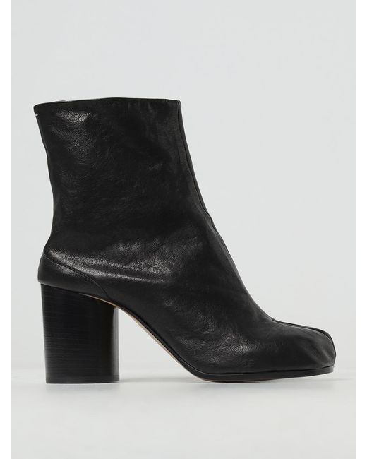 Maison Margiela Black Flat Ankle Boots