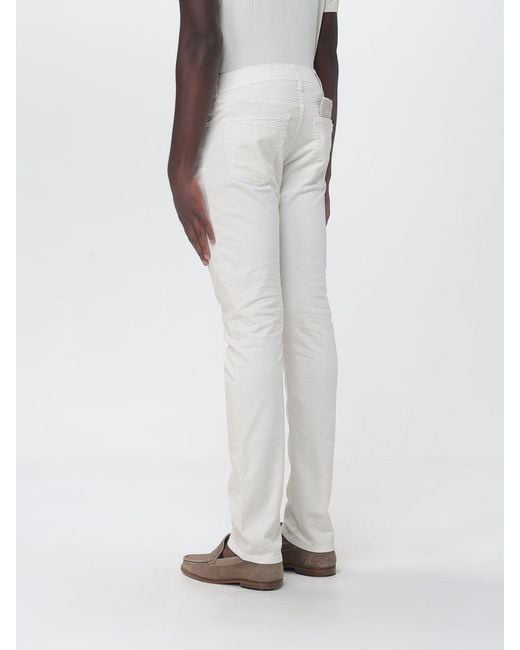 Jacob Cohen White Slim Fit Denim Jeans for men