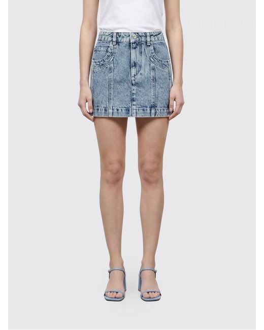 Isabel Marant Blue Denim Mini Skirt