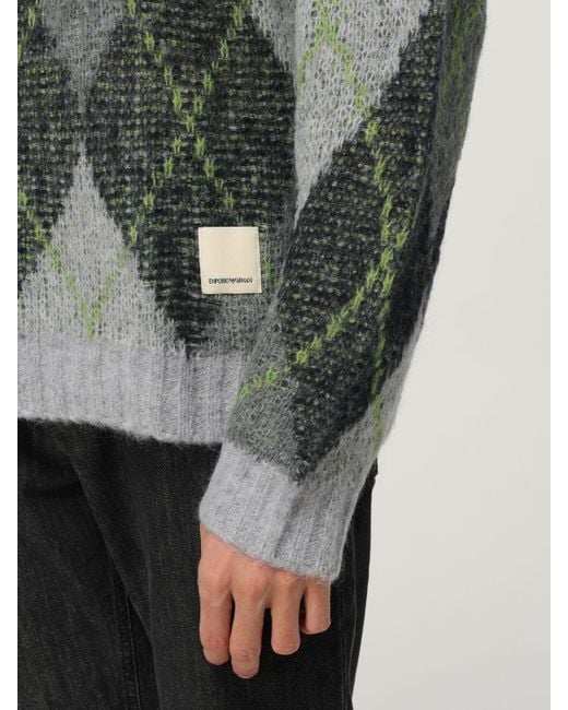 Emporio Armani Gray Sweater for men