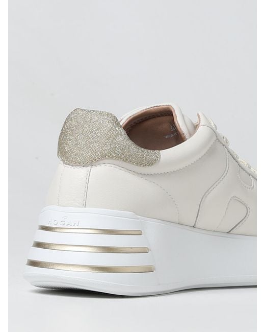 Hogan White H564 Sneakers In Leather