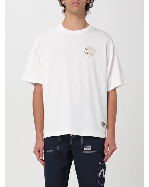 Evisu White T-shirt for men