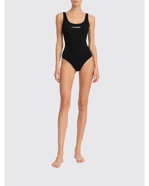 Jil Sander Black One-Piece Swimsuit