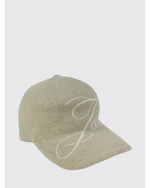 Jacquemus White Jacquard Logo Wool And Cashmere Blend Baseball Cap for men