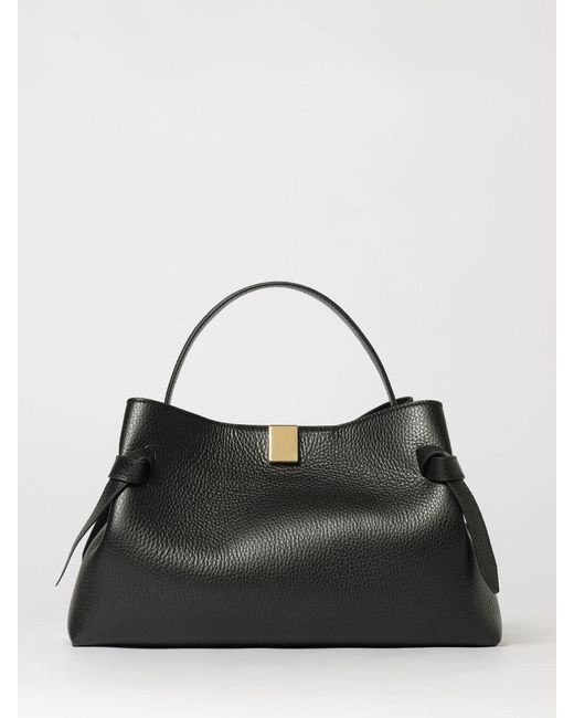 Yuzefi Black Gyoza Hammered Leather Bag