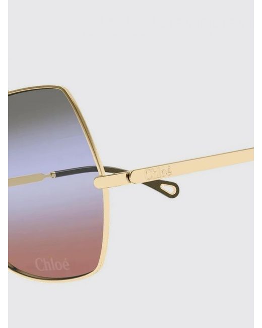 Chloé White ChloÉ Metal Sunglasses