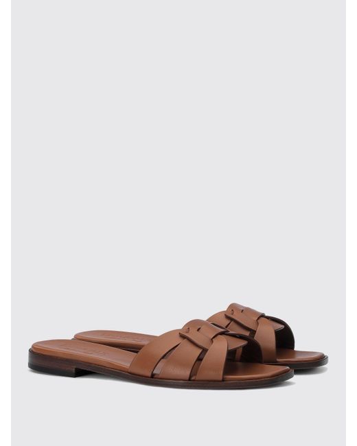 Doucal's Brown Flat Sandals