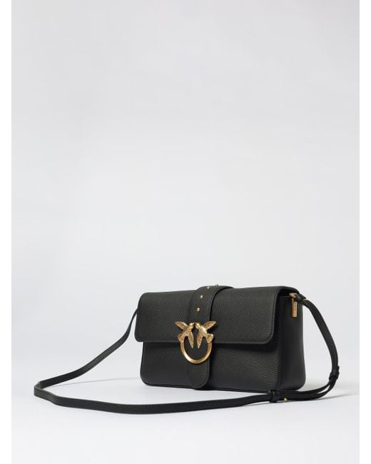 Pinko White Love One Classic Shoulder Bag