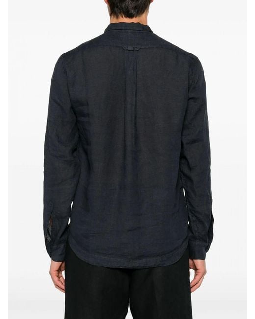 Barena Blue Pavan Linen Shirt for men