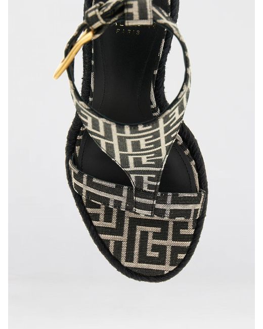 Balmain Black Espadrilles 'Anthem'
