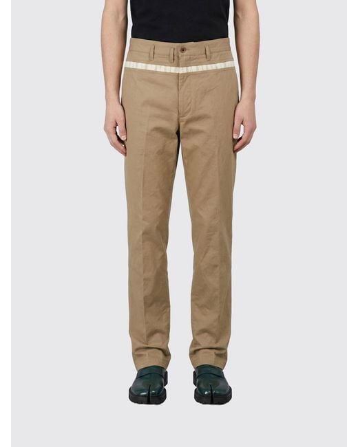 Maison Margiela Natural Cotton Chino Trousers for men