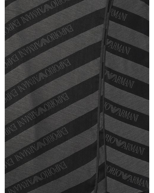 Sciarpa Logata di Emporio Armani in Black da Uomo