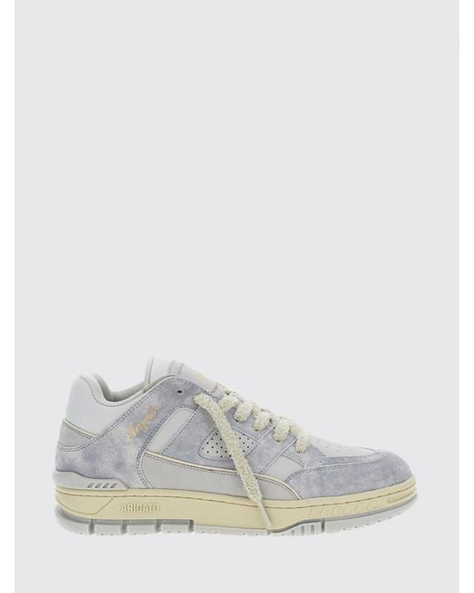 Axel Arigato White Area Lo Aged Suede Sneakers for men