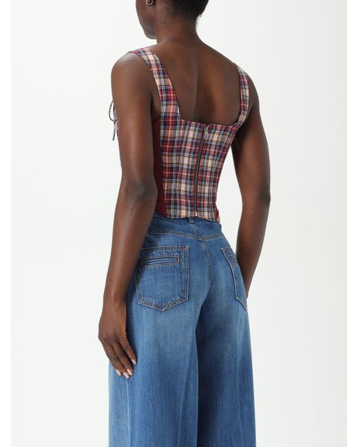 Vivienne Westwood Blue Corset Top Sleeveless