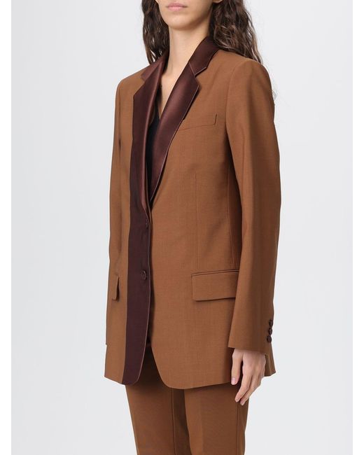 Fendi Brown Single-Breasted Wool And Mohair Blazer