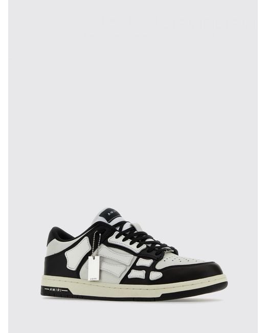 Amiri White Skel Leather Sneakers for men